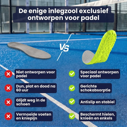 Padel ShockStep™ Inlegzolen